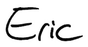Eric's signature